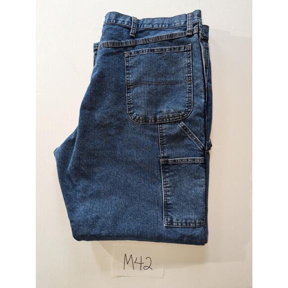 Wrangler Blue Jeans Size 42 x 32 Carpenter -0523M42 - Picture 3 of 3